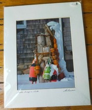 Lobster Buoys In Winter signed