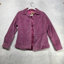 Vintage A.M.I. Jacket Womens Purple Leather L...