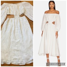 ASTR the Label Cassian Dress in White REVOLVE MSRP $164 Size Large
