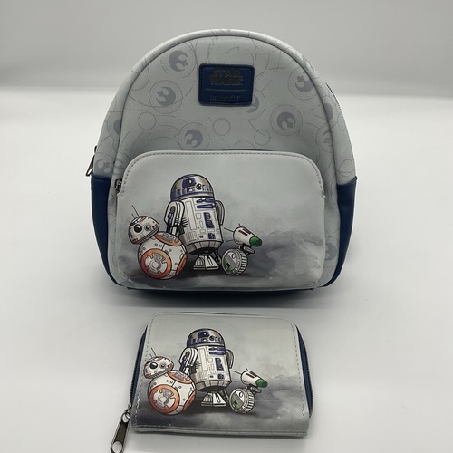 Mini zaino Loungefly Star Wars Droidi con portafoglio