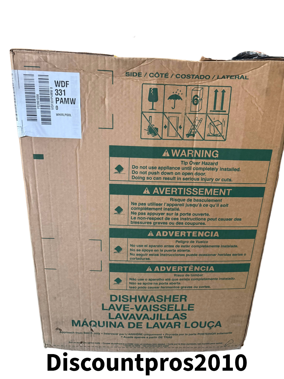 Whirlpool WDF331PAMW 24″ Built-In Dishwasher — NEW IN BOX 2