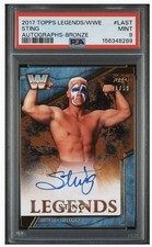 2017 Topps Legends WWE Sting Auto Autograph Bronze #/99 PSA 9!!