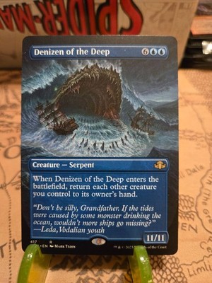 MTG Denizen of the Deep Dominaria Remastered Regular Borderless Rare NM