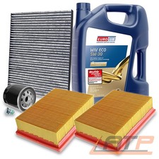 INSPEKTIONSPAKET FILTERSATZ SET A+5L EUROLUB 5W-30 FÜR VW POLO 6N 6N2 1.0 1.4