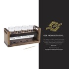 Picnic Time NFL Craft Beer Flight Set - Acacia Wood | eBay