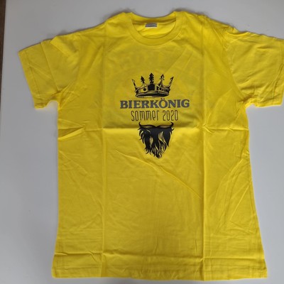 Bierkönig Ballermann Mallorca  T-SHIRT,Sommer 2020 Covid Edition gelb Gr.L, 