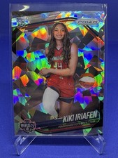 2025 Panini Prizm WNBA Kiki Iriafen Variation Cracked Ice RC Mystics #149