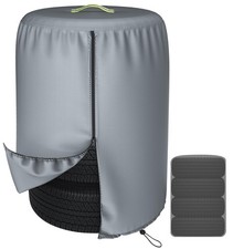 Durable 600D Tire Storage Bag,Large Tyre Dust Protective Cover with Waterproo...