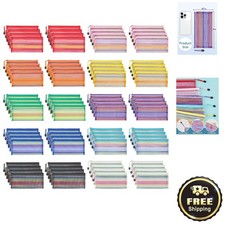 Stylish 80-Pack Transparent Zipper Pouches for Organizing At Home or Office