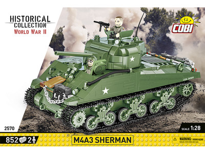COBI - Constructor M4A3 Sherman, 1/28, 2570
