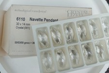 1 Stk. Swarovski Kristall Navetteform Art. 6110 versch. Größen - 2,90 - 5,90 €