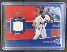 2002 Playoff Piece of the Game Javy Lopez Materials Jersey #POG-33 Braves