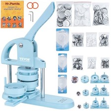 3-IN-1 Button Maker, 1/1.25/2.28 inch 25/32/58mm Pin Maker, 300pcs Button P...