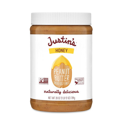 JUSTINS No Stir, Gluten-Free, Honey Peanut Butter, 28 Oz Jar