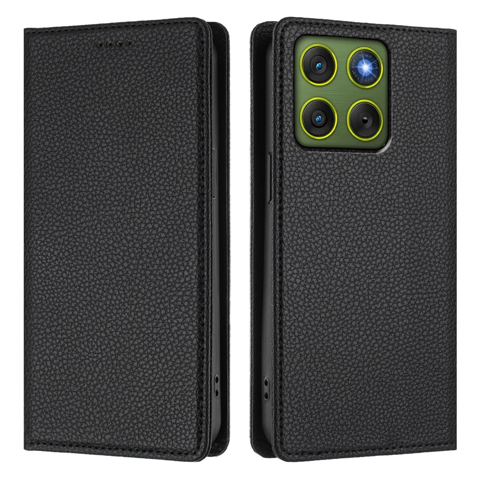 For Motorola Edge 70, Luxury Classic Leather Stand Wallet Card Slots Case Cover - Image 2 of 4