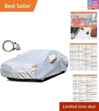 Sedan Car Cover - Waterproof, UV protection, Lockable with Reflective Strips