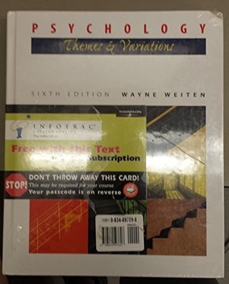 Psychology: Themes and Variations, University of Nevada