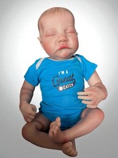 Baby Boy Preemie Newborn Reborn Lifelike Doll 14 Silicone Body Cloth Torso