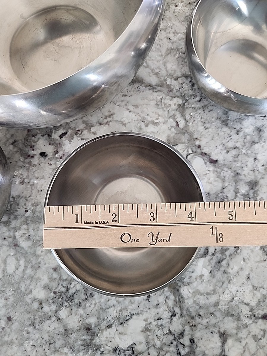 VTG Alfra Alessi MCM 18/10 Stainless Steel Salad Bowl Italy W/5