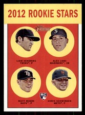 2012 Topps Heritage #191 Hendriks / Liddi / Moore / Schwinden