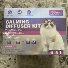 Cat Calming Pheromone Diffuser Kit Effectively Relieve Anxiety Stress 6 In 1 NEW