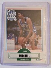 Sam Mitchell Timberwolves Rookie 1990 Fleer Basketball Card #114. rookie card picture