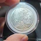 1 Troy Ounce 0.999 Fine Silver Buffalo Round Coin in Protective Capsule