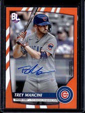 2023 Big League Trey Mancini Electric Orange Base Autographs