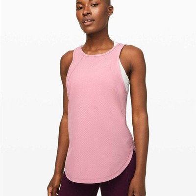 Lululemon Close the Distance Tank Top Pink Mauve