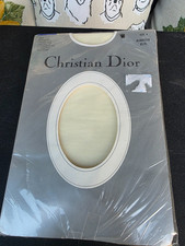 Vintage Christian Dior Diorissimo Controleur Pantyhose Size 4 Alabaster NIP