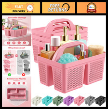 4 Pack Portable Shower Caddy - Reinforced Plastic Organizer for Bathroom Dorm