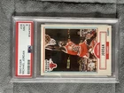 1990-91 Fleer Michael Jordan #26 PSA 9 Chicago Bulls Black Line Above Bio