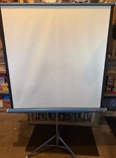 Vtg Mid Century DA-LITE Flyer Projection Screen Excellent