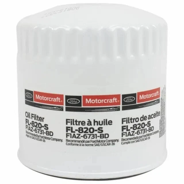 Filtro de aceite FL-820S Motorcraft para camioneta F350 F450 F550 Mark Pickup Jeep Ford Foto 2 de 2