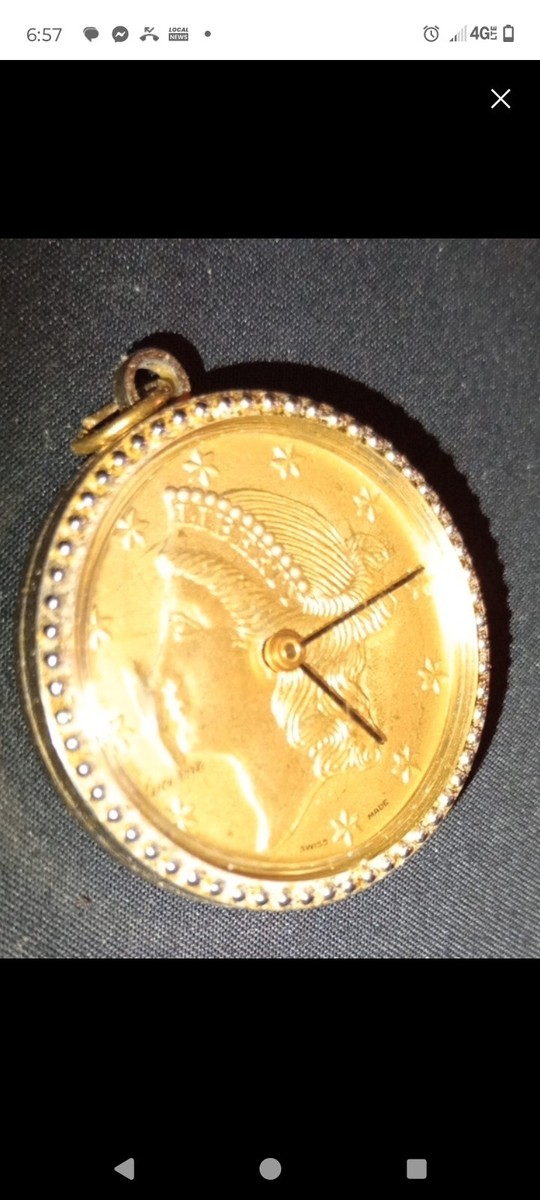 Lady Liberty Gold Coin Locket