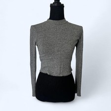 Ambiance grey knit crop top