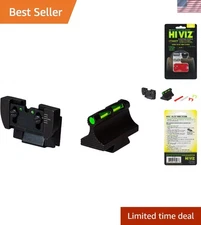 Ruger 10/22 Adjustable Sight Set with Bright Green, Red & White Litepipes