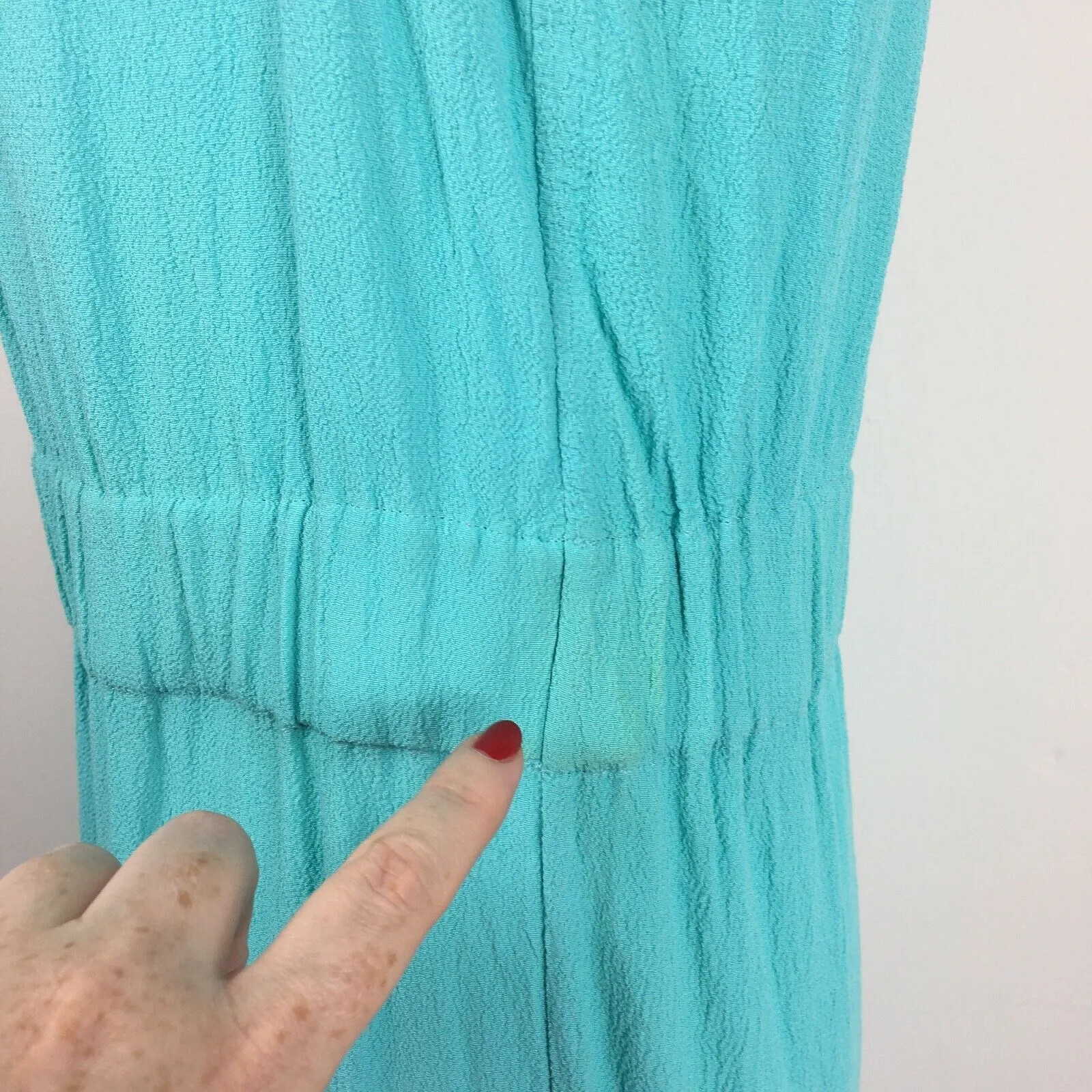 Kate Spade Dress 8-10 UK Aqua Blue Green Halter thumbnail 8