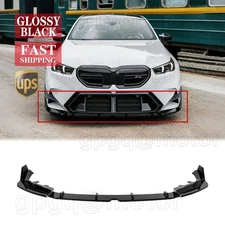 For BMW G90 G99 M5 2025-2026 Gloss Black GT Style Front Bumper Lip Splitter Kit