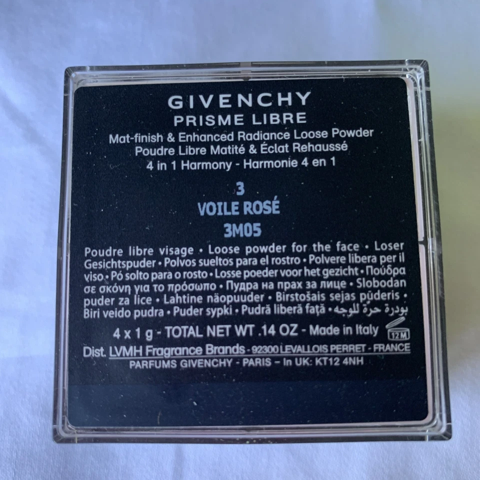 Original Givenchy Prisme Libre Mat-Finish Enhanced Radiance Powder-3 Voile Rose - Image 2 of 4