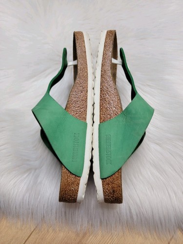Birkenstock Gizeh Big Buckle Sandals Jade Nubuck Women's Size 41 US Size 10 - Picture 8 of 14