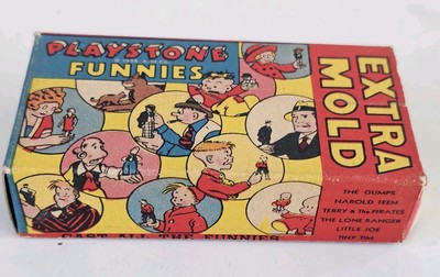 Playstone Funnies Mold Extra Gasoline Ally 1936 A.M.C.O. READ 