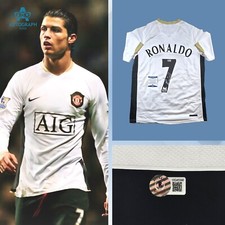Cristiano Ronaldo Signed Manchester United 2006/07 Away Jersey W/COA Beckett BAS