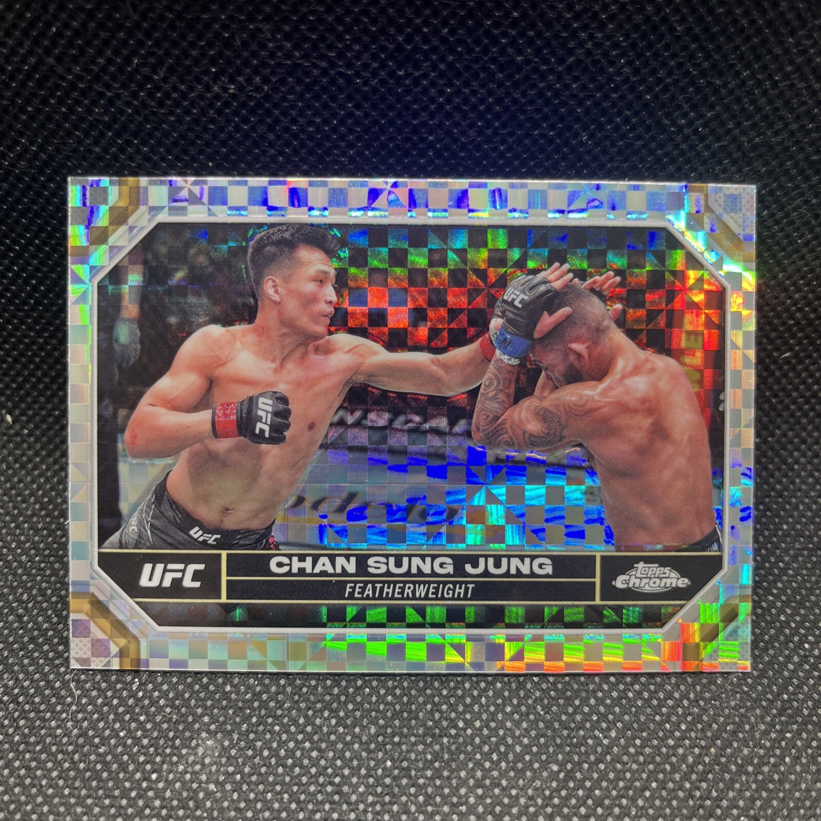 2024 Topps Chrome UFC #41 Chan Sung Jung Xfractor Refractor Card