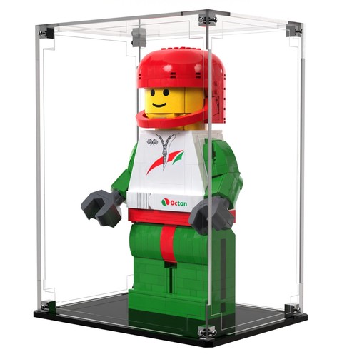 Vitrina para minifiguras LEGO® minifigura de piloto de carreras a escala mejorada 40819 - Imagen 8 de 9