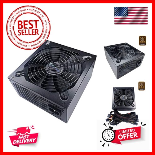 Jupiter 600W 80 Plus Bronze Certified Active PFC ATX Gaming Power Supply, Sup...