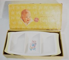 GE Heat N Serve Baby Food Warmer Dish Yellow Bunny WORKS Vintage
