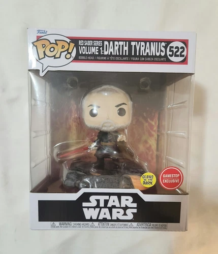 Funko Pop! Deluxe Star Wars- Darth Tyranus/Count Dooku (GITD) Gamestop Exclusive