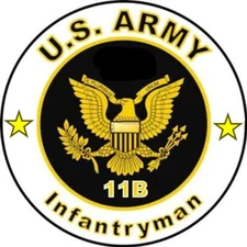 U.S. Army Infantryman Army Bumper Sticker Military Vinyl Soldier Decal 5"