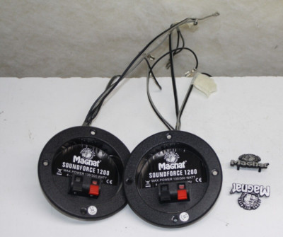 Magnat--Lautsprecher Zubehör aus 3-Wege Box ''Soundforce 1200''--Terminals/Embleme